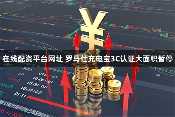 在线配资平台网址 罗马仕充电宝3C认证大面积暂停